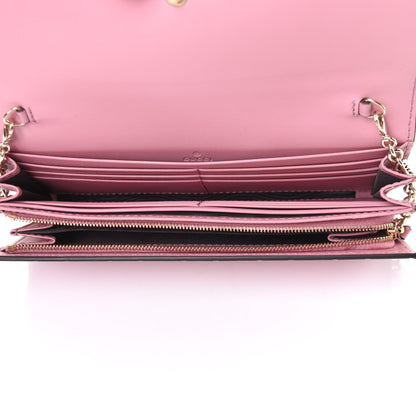 Gucci Guccissima Signature Dice Chain Wallet Carmine Rose 4 of 4