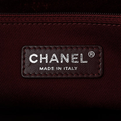 Chanel Glazed Calfskin Quilted Medium Duo Color Flap Black 6 of 12