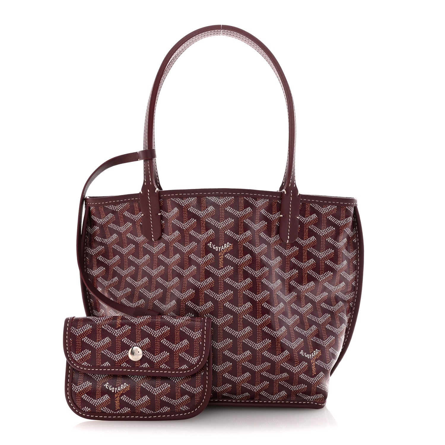 Goyard Goyardine Reversible Mini Anjou Burgundy 3 of 18