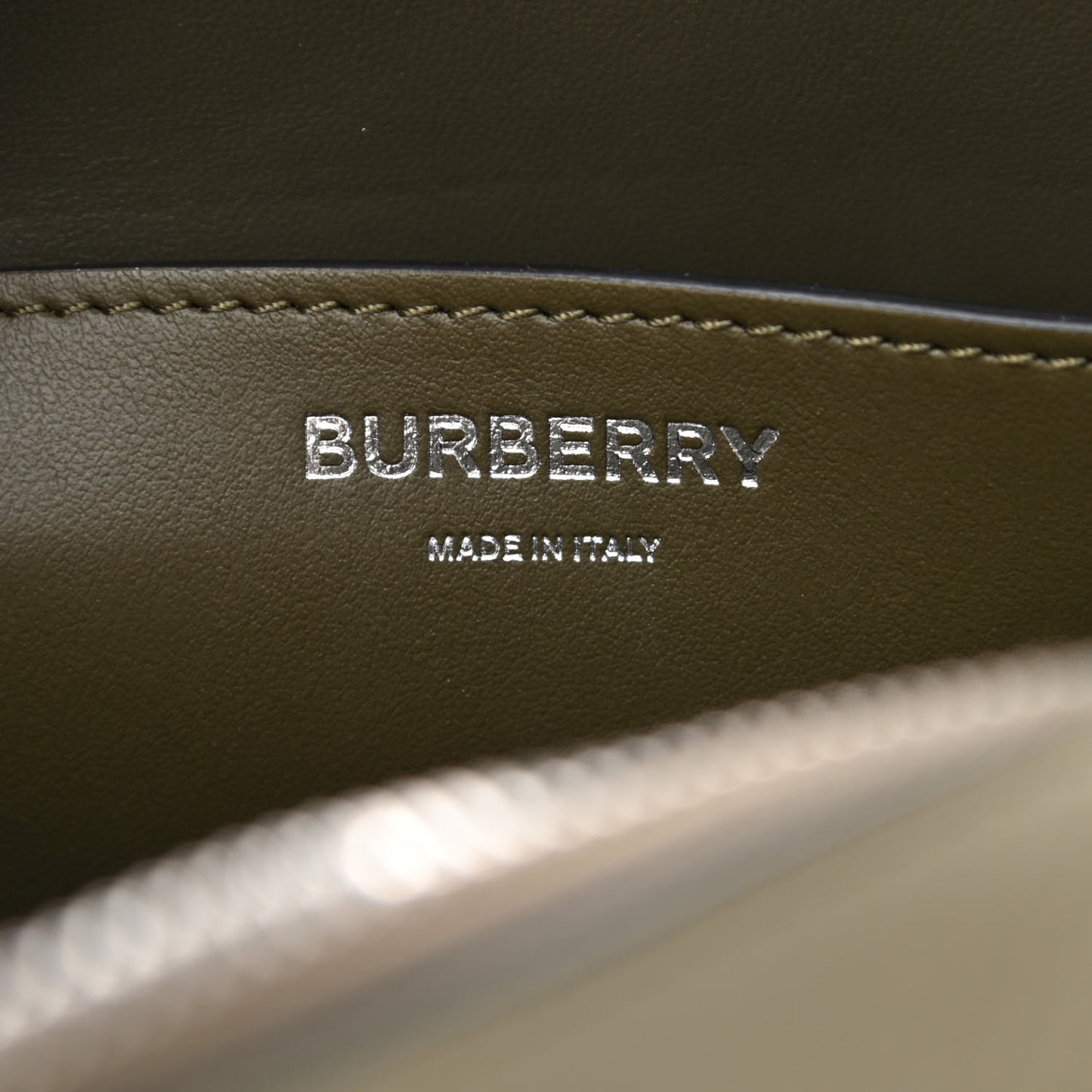 Grained Calfskin Olympia Crossbody Bag Dark Khaki Green