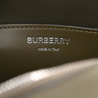 Burberry Grained Calfskin Olympia Crossbody Bag Dark Khaki Green 7 of 11