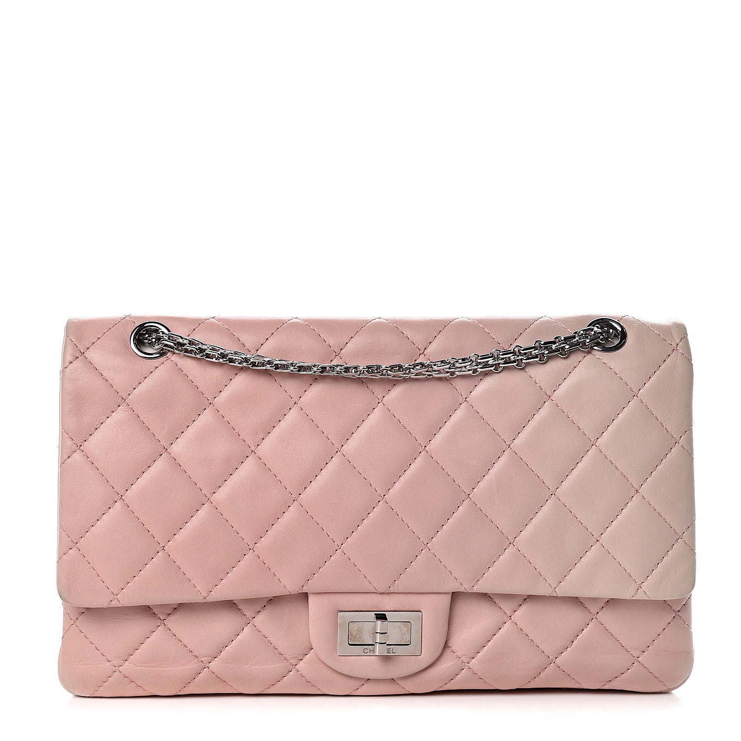 Chanel Lambskin Degrade Quilted 2.55 Reissue 227 Flap Pink 1 of 12