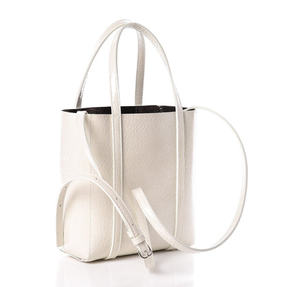Balenciaga Textured Patent XXS Everyday Tote Oyster Gunmetal 3 of 8