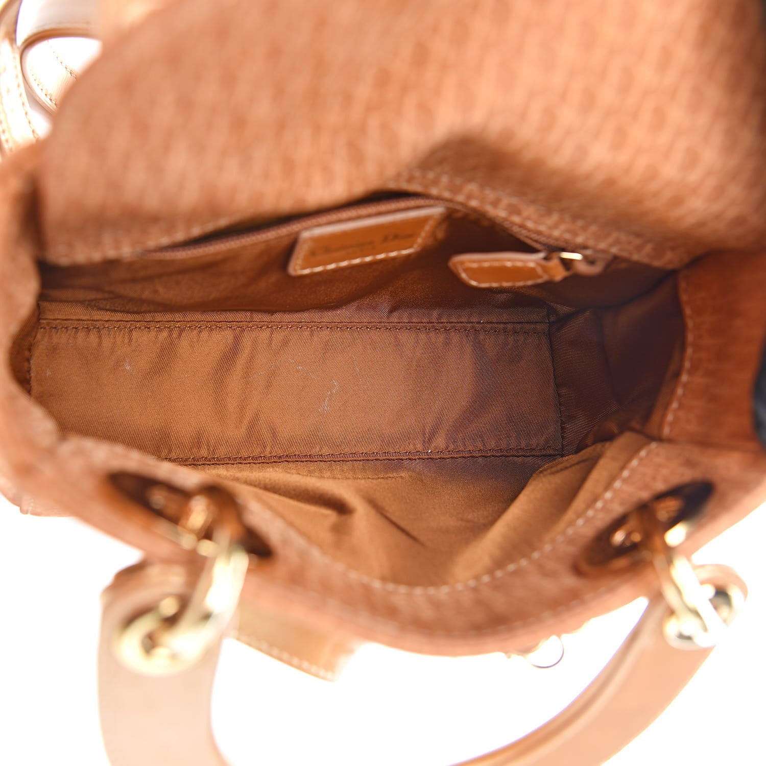 Christian Dior Nylon Diorissimo Mini Lady Dior Beige 5 of 11