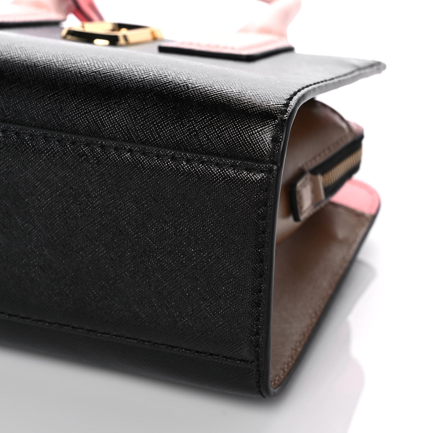 Saffiano Little Big Shot Tote Black Gazelle