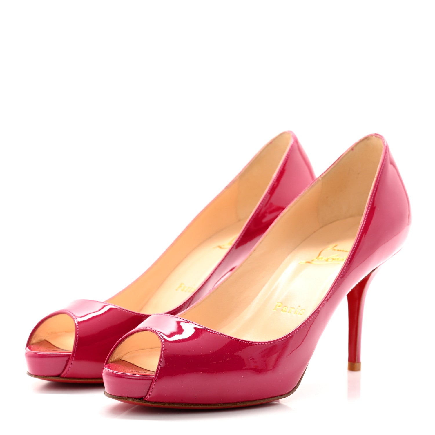 Christian Louboutin Patent Mater Claude 85 Pumps 36.5 Framboise 3 of 11