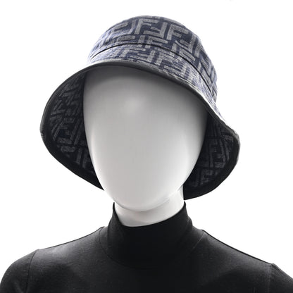 Fendi Denim FF Bucket Hat L Black 2 of 8