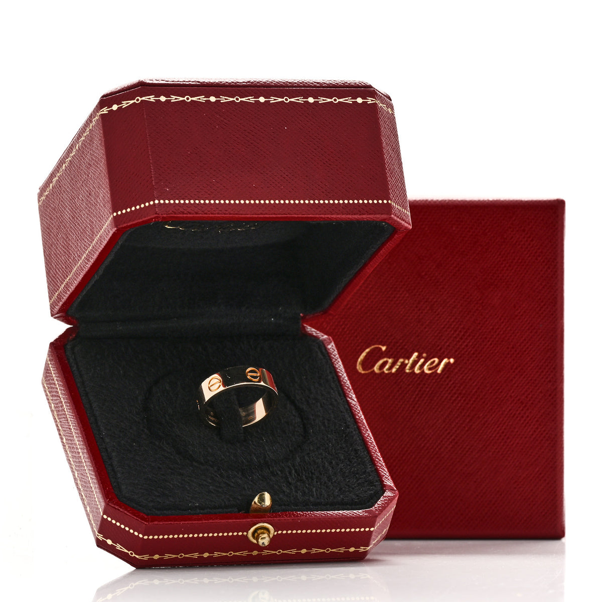 Cartier 18K Yellow Gold 5.5mm LOVE Ring 53 6.5 5 of 5