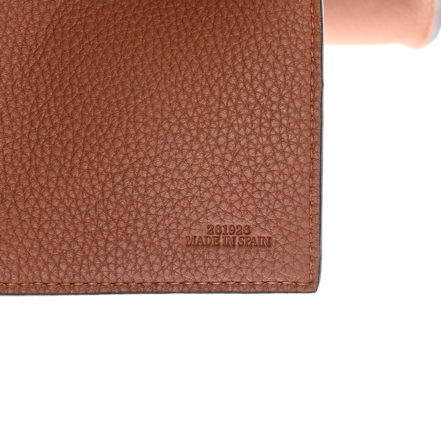 Loewe Grained Calfskin Buckle Tote Brown 7 of 11