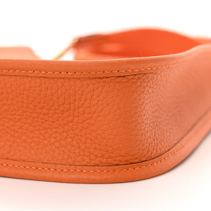 Hermes Taurillon Clemence Evelyne TPM Orange 10 of 11