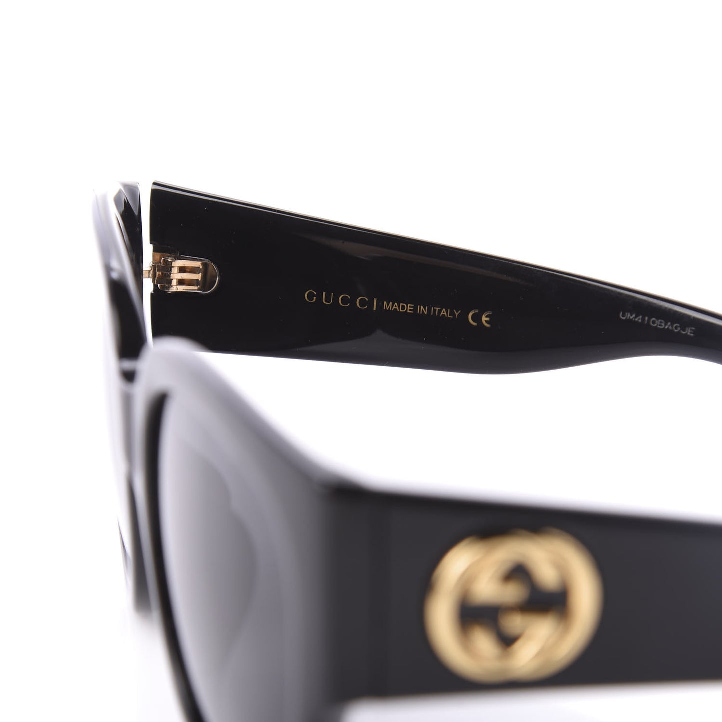 Acetate Square Frame Sunglasses GG0142SA Black