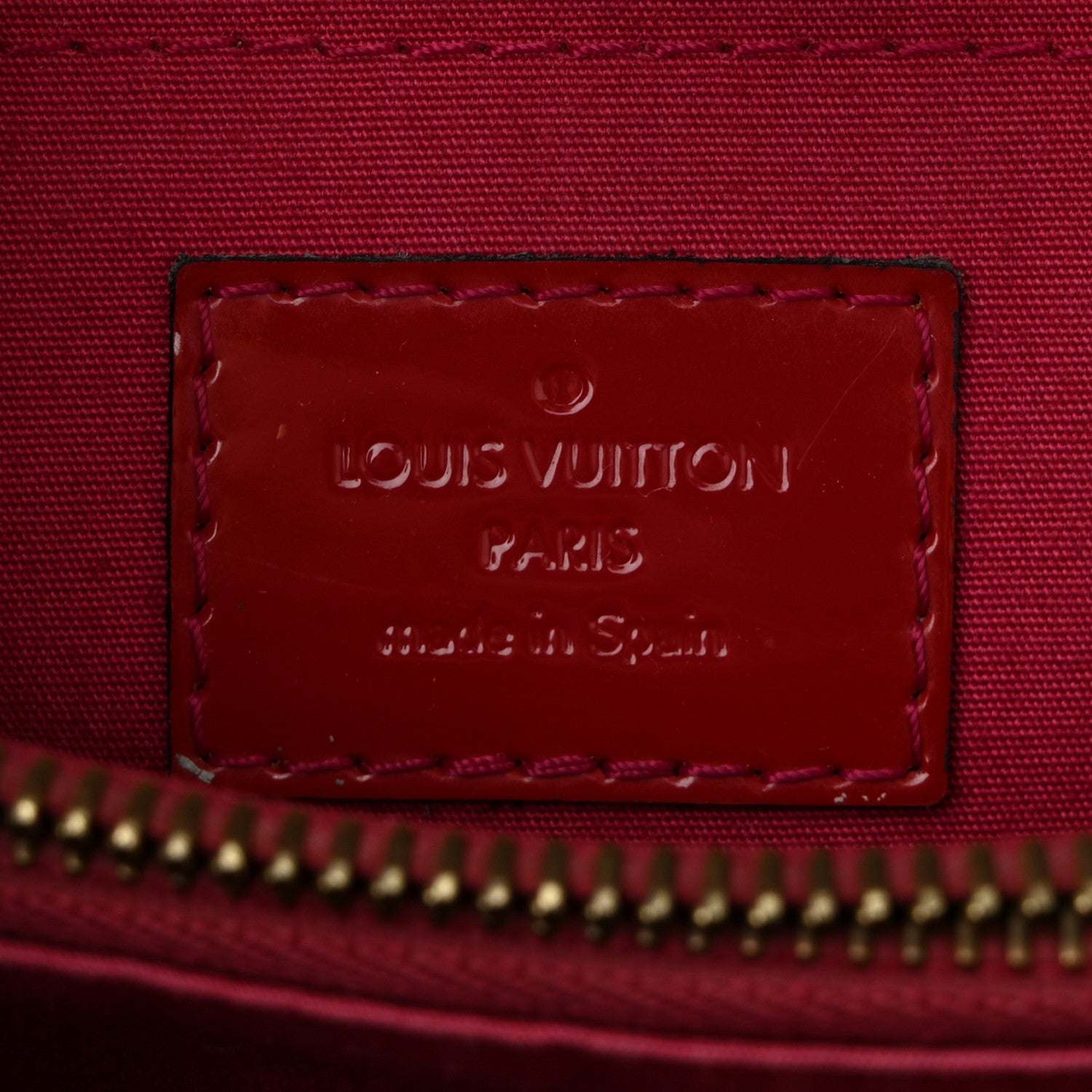 Louis Vuitton Vernis Montaigne BB Magenta 6 of 10
