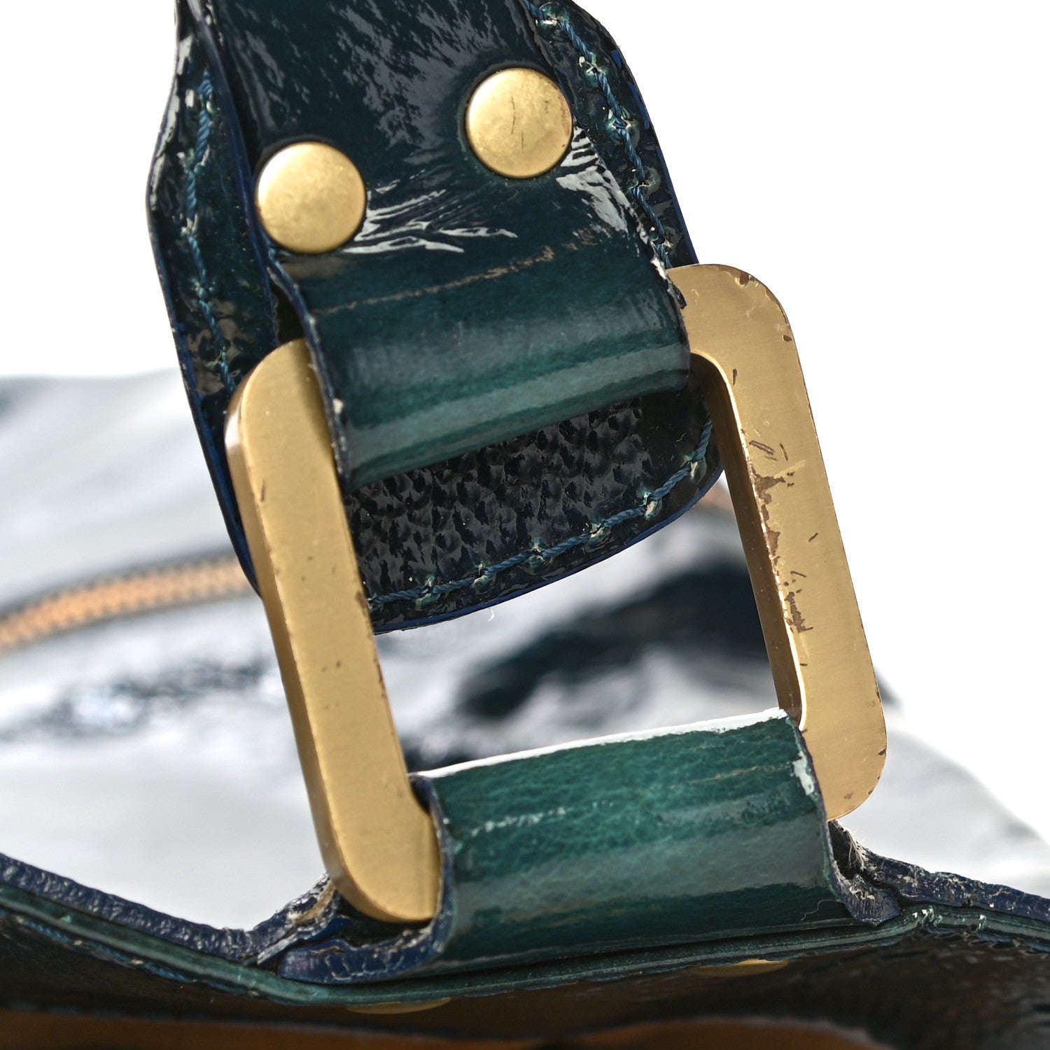 Jimmy Choo Patent Suede Mona Tote Green 17 of 23