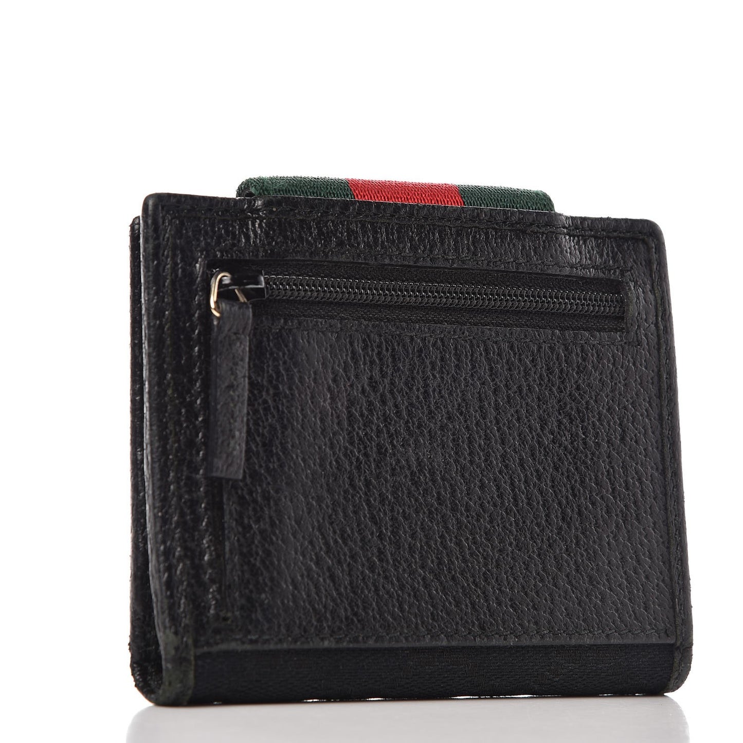 Monogram Web French Flap Wallet Black
