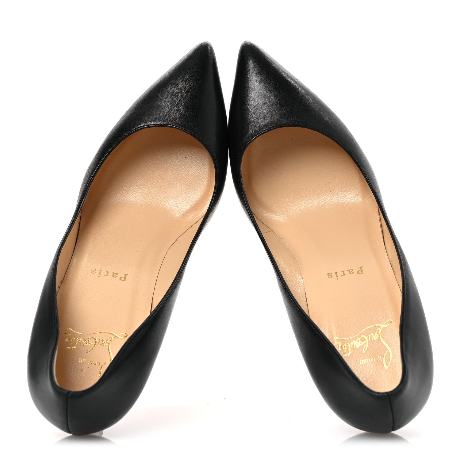 Christian Louboutin Shiny Nappa Pigalle Plato 100 Pumps 37.5 Black 4 of 19