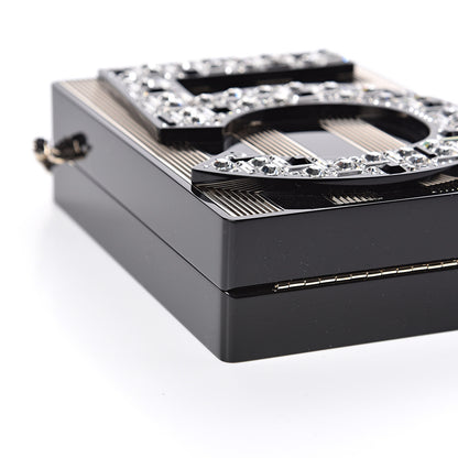 Chanel Plexiglass Strass N°5 Minaudiere Black Gold 8 of 10
