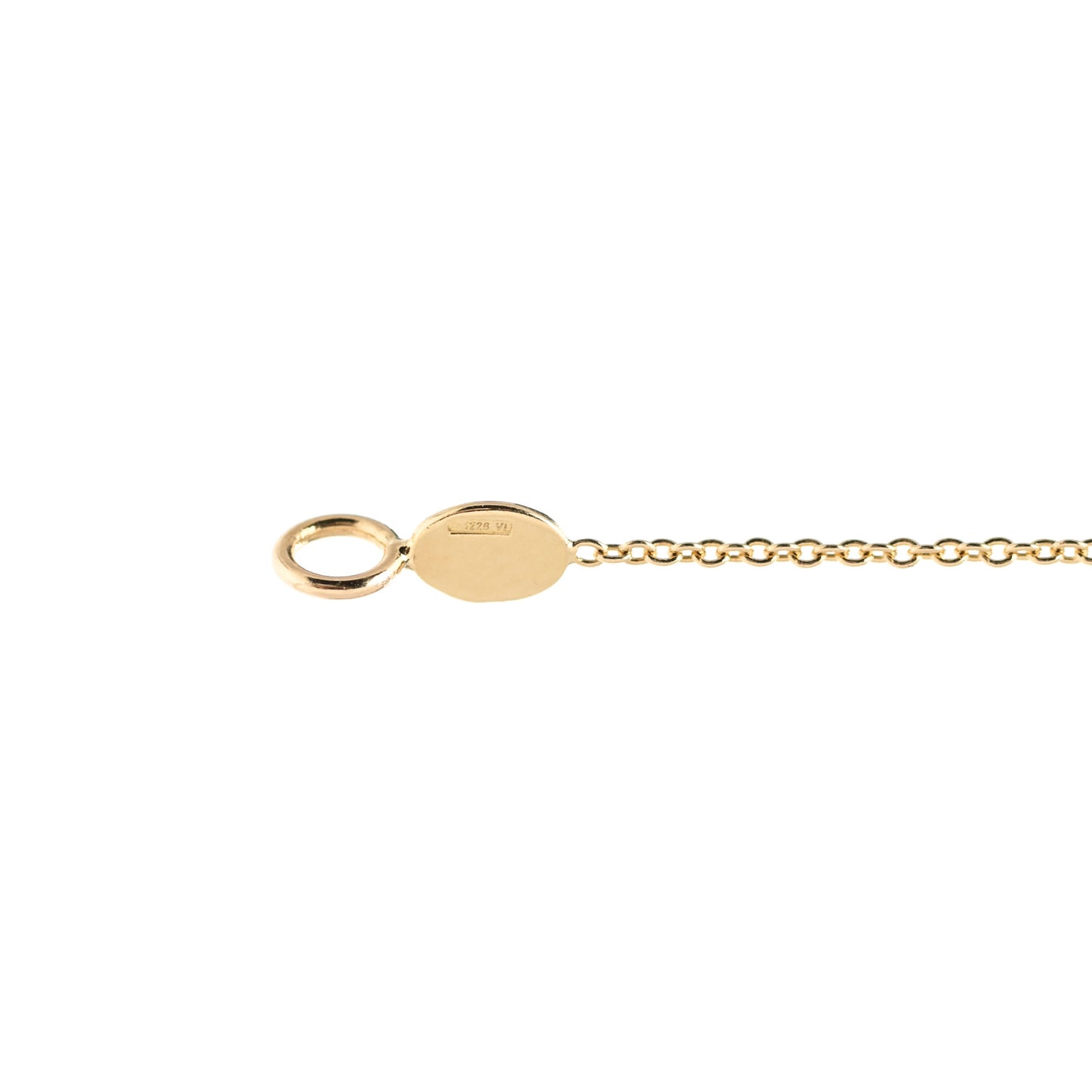 18K Yellow Gold Diamond .25ct Diamonds By The Inch Five Station Necklace