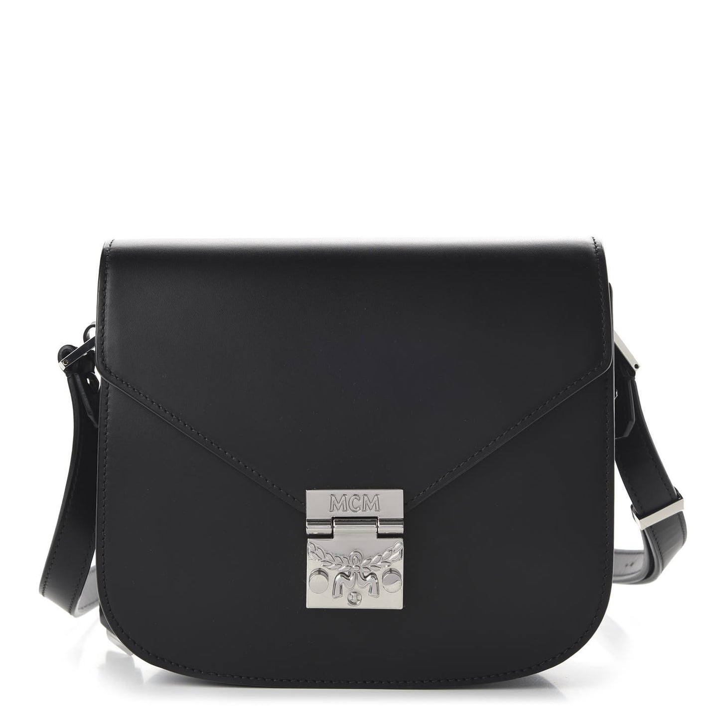 Calfskin Small Patricia Crossbody Bag Black