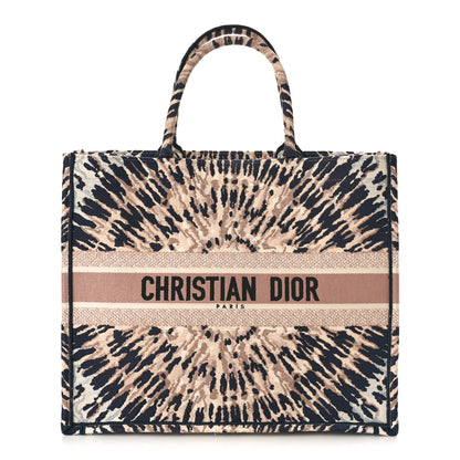 Christian Dior Canvas Embroidered Tie Dye Large Book Tote Multicolor 1 of 11