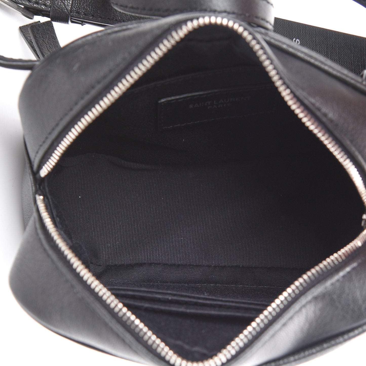 Lambskin Monogram Lou Belt Bag Black