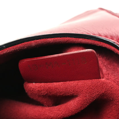 Christian Dior Calfskin Mini Saddle Bag Red 7 of 13