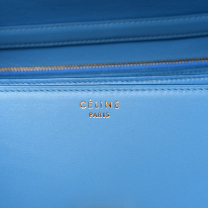 Celine Box Calfskin Medium Classic Box Flap Bag Blue 6 of 12