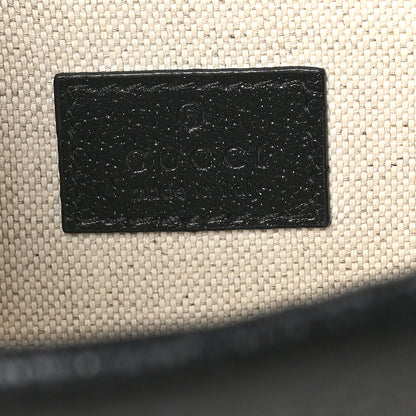 Gucci Jacquard Black Denim GG Monogram Textured Dollar Calfskin Small Dionysus Shoulder Bag Black Ivory 6 of 9