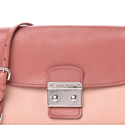 Miu Miu Goatskin Madras Chain Shoulder Bag Pink 14 of 14