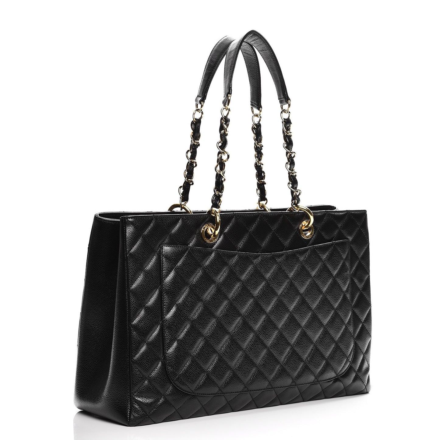 Caviar Quilted XL Grand Shopping Tote GST Black