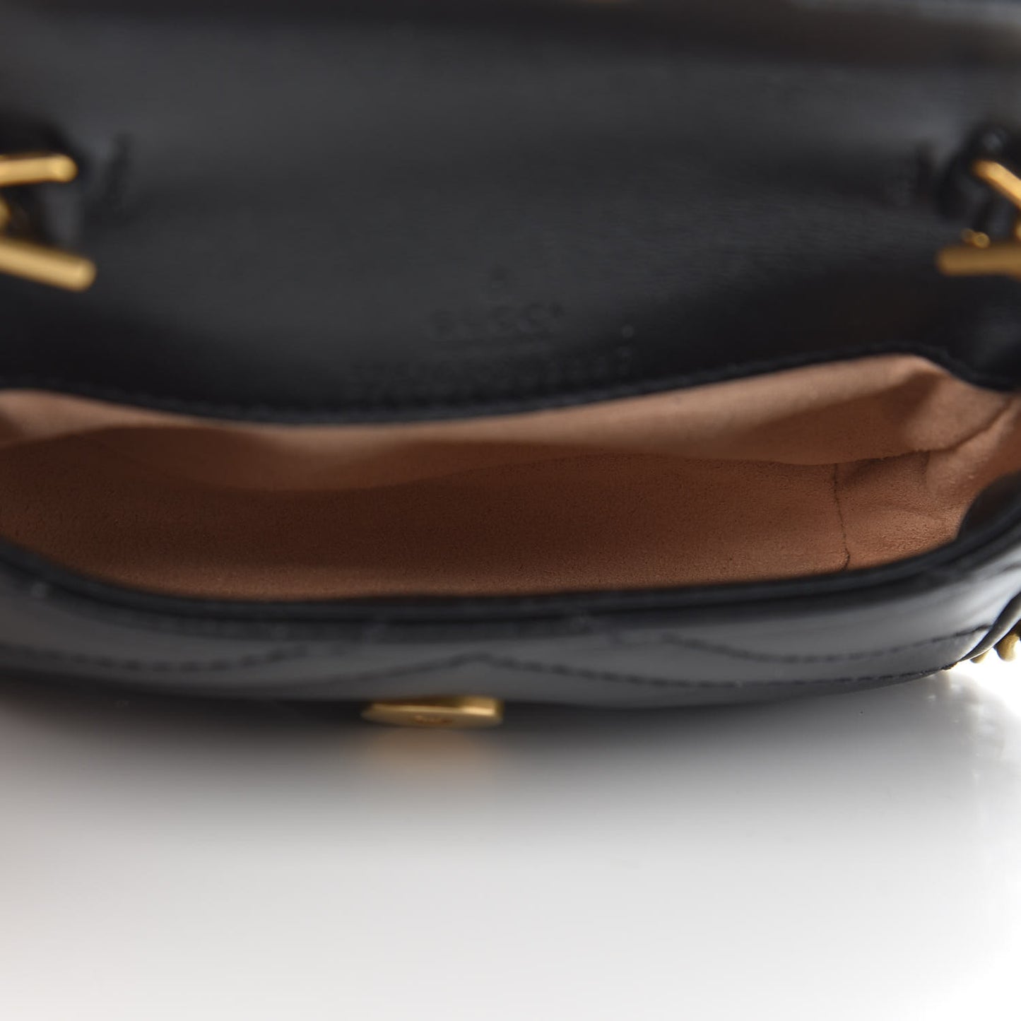Calfskin Matelasse GG Marmont 2.0 Coin Purse On A Chain Black