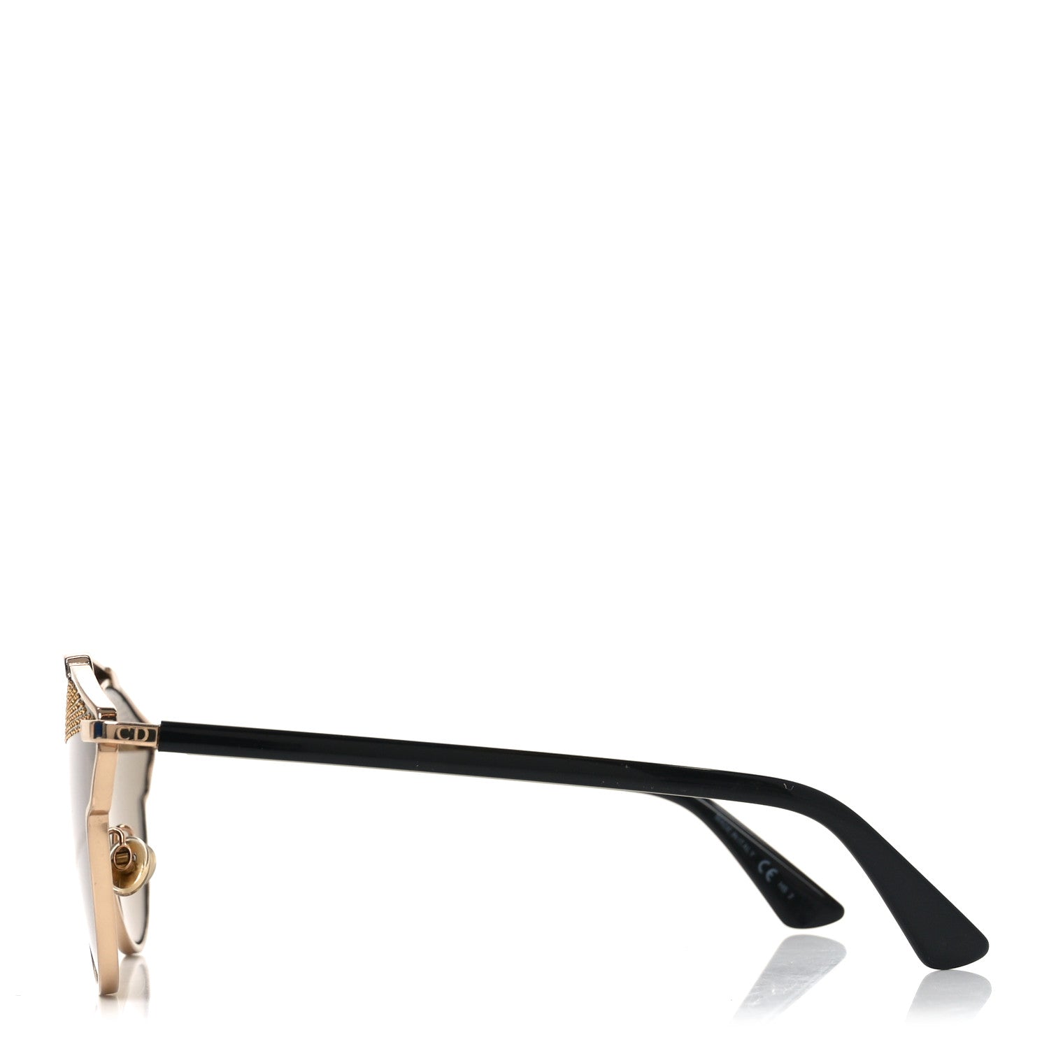 Christian Dior Studded So Real Sunglasses Gold 3 of 7