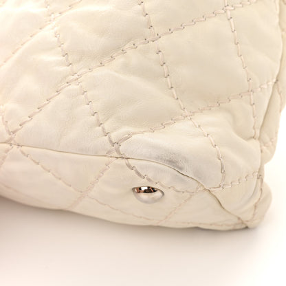 Chanel Calfskin Ultimate Stitch Shopping Tote White 12 of 14