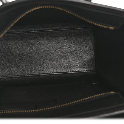 Celine Smooth Calfskin Nano Luggage Black 5 of 13