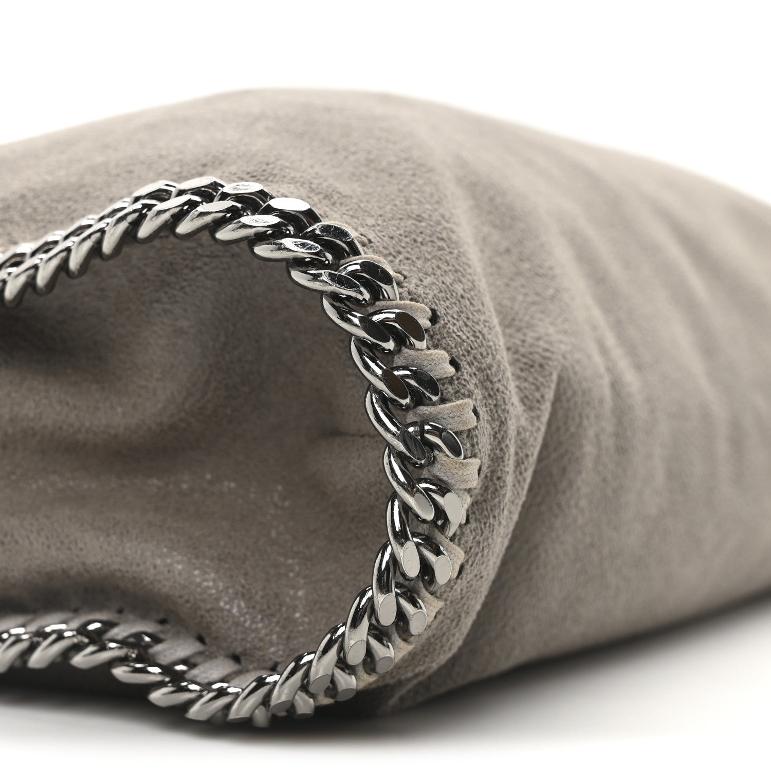 Stella McCartney Shaggy Deer Falabella Fold Over Tote Grey 8 of 9