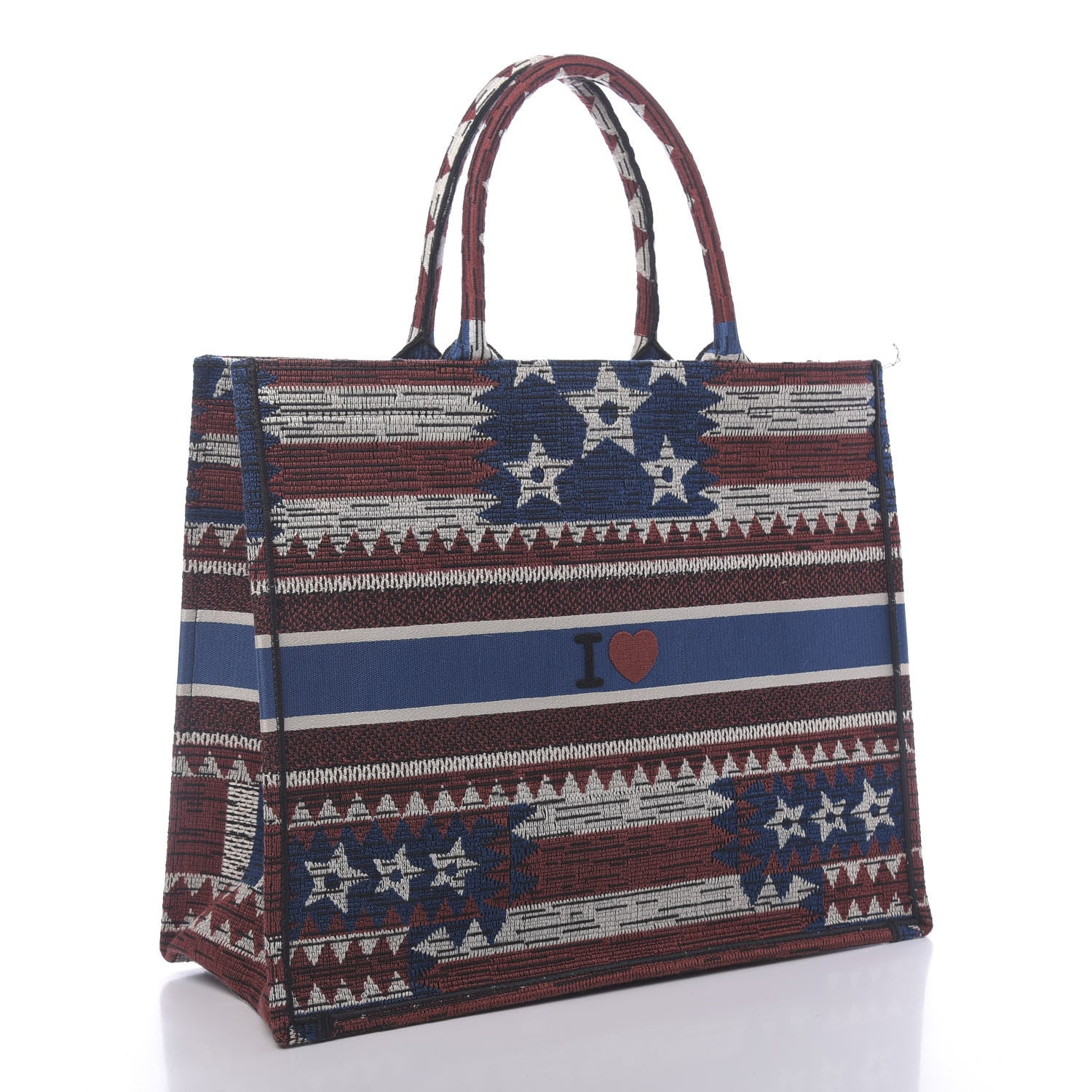 Christian Dior Canvas Embroidered Exclusive US Book Tote Multicolor 3 of 12