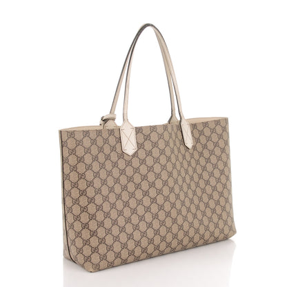 Gucci GG Supreme Monogram Medium Reversible Tote Beige White 3 of 10