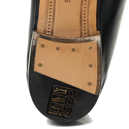 Gucci Calfskin Womens Jordaan Loafers 37 Black 8 of 19