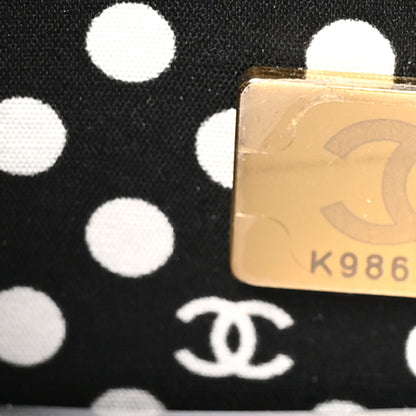 Chanel Lambskin Quilted Pearl CC Wallet on Chain WOC Black 7 of 10