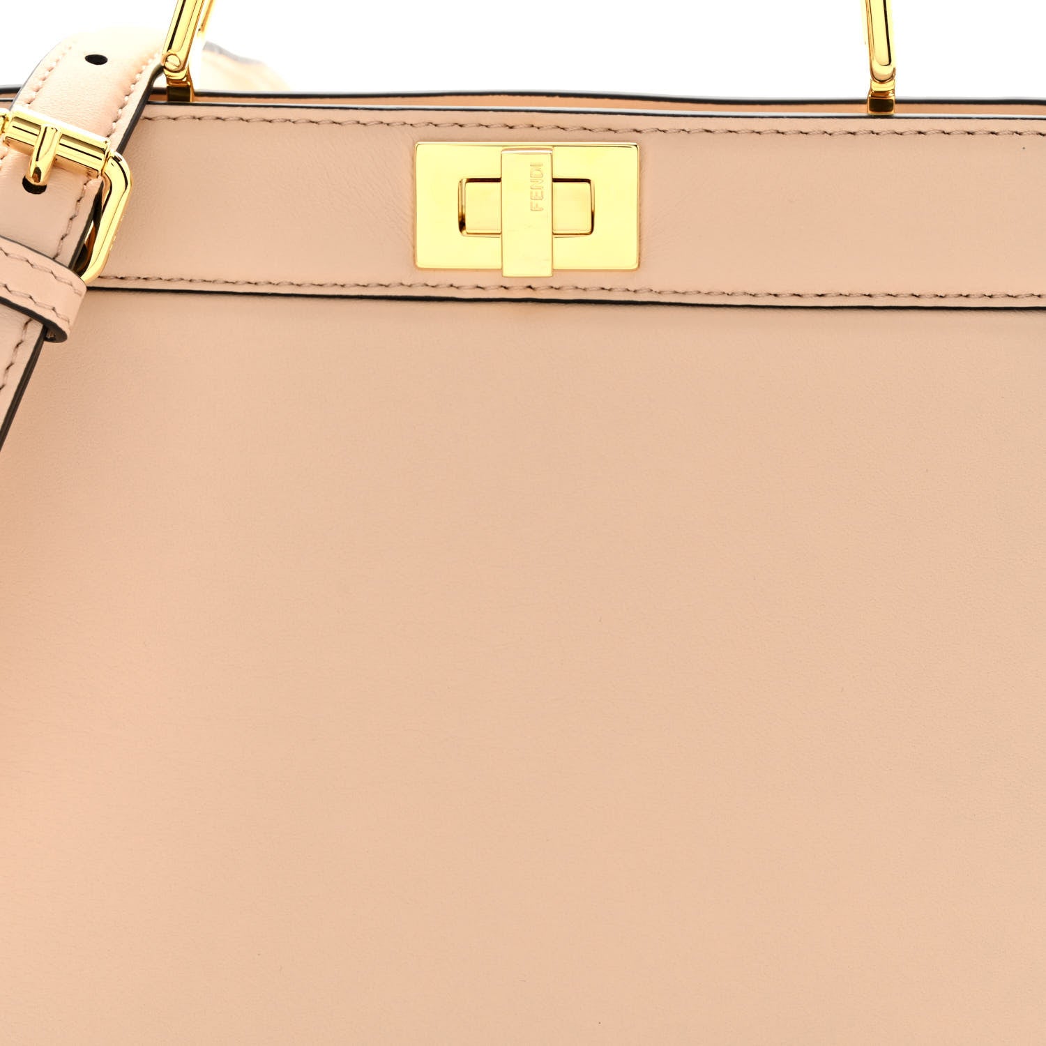 Fendi Shiny Nappa Petite Peekaboo I SEE U Satchel Rosa Confetto 11 of 13
