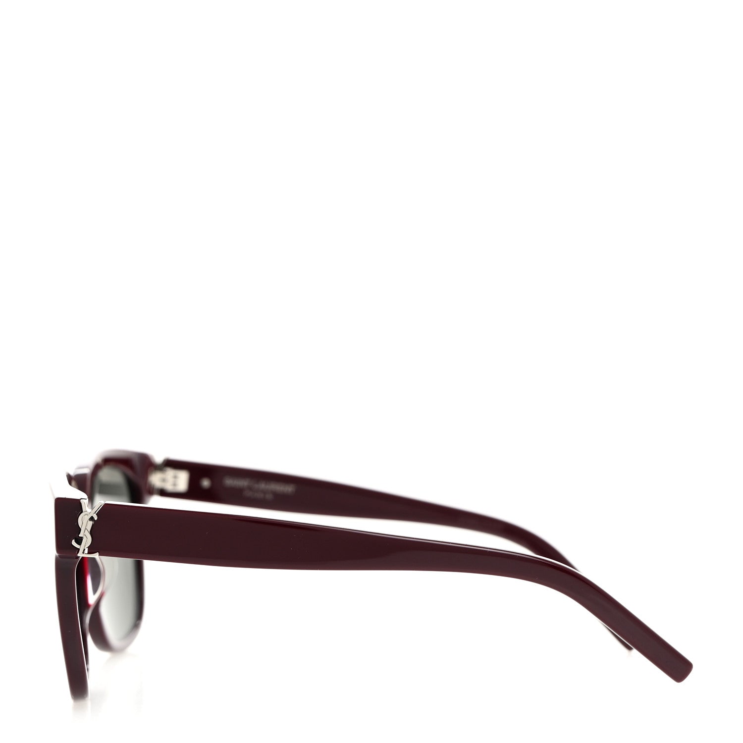 Saint Laurent Square SL M40 Sunglasses Burgundy 3 of 7