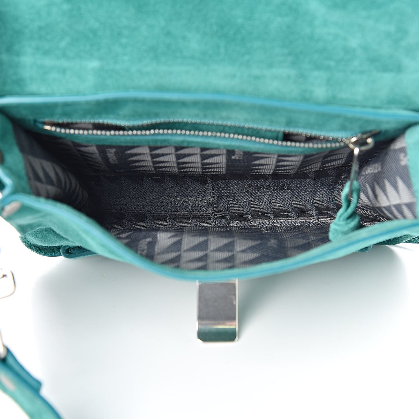 Suede PS1 Pouch Messenger Bag Malachite