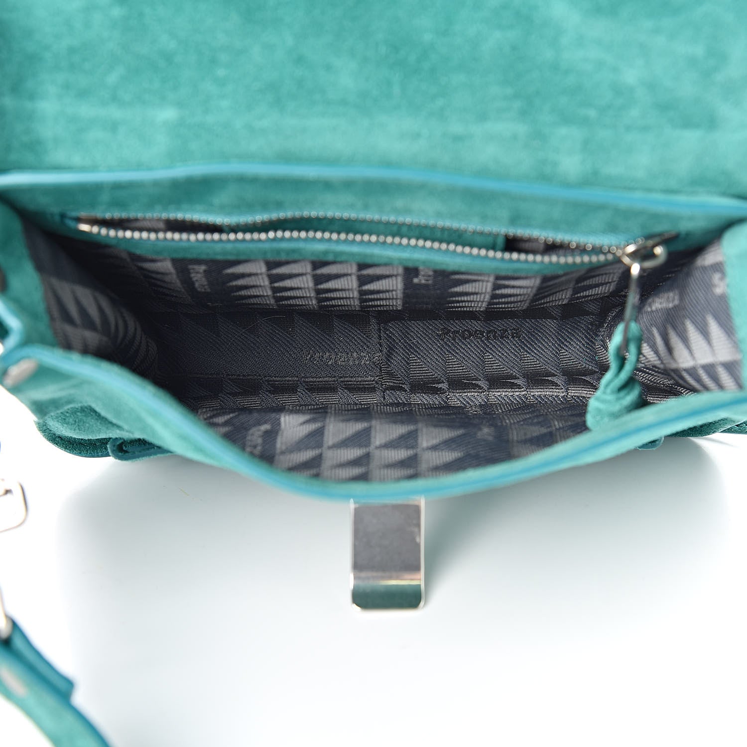 Proenza Schouler Suede PS1 Pouch Messenger Bag Malachite 5 of 11