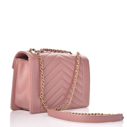 Chanel Lambskin Chevron Quilted Flap Beige 3 of 8