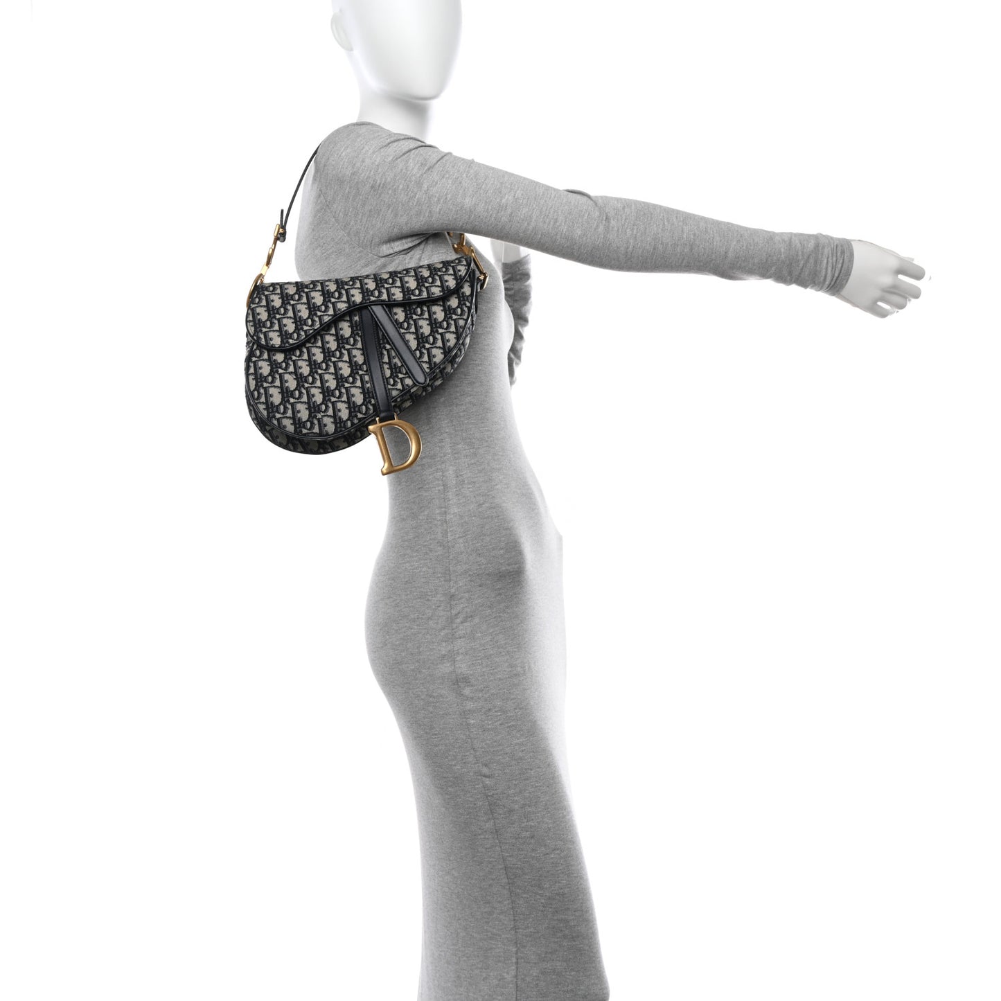 Oblique Saddle Bag Blue