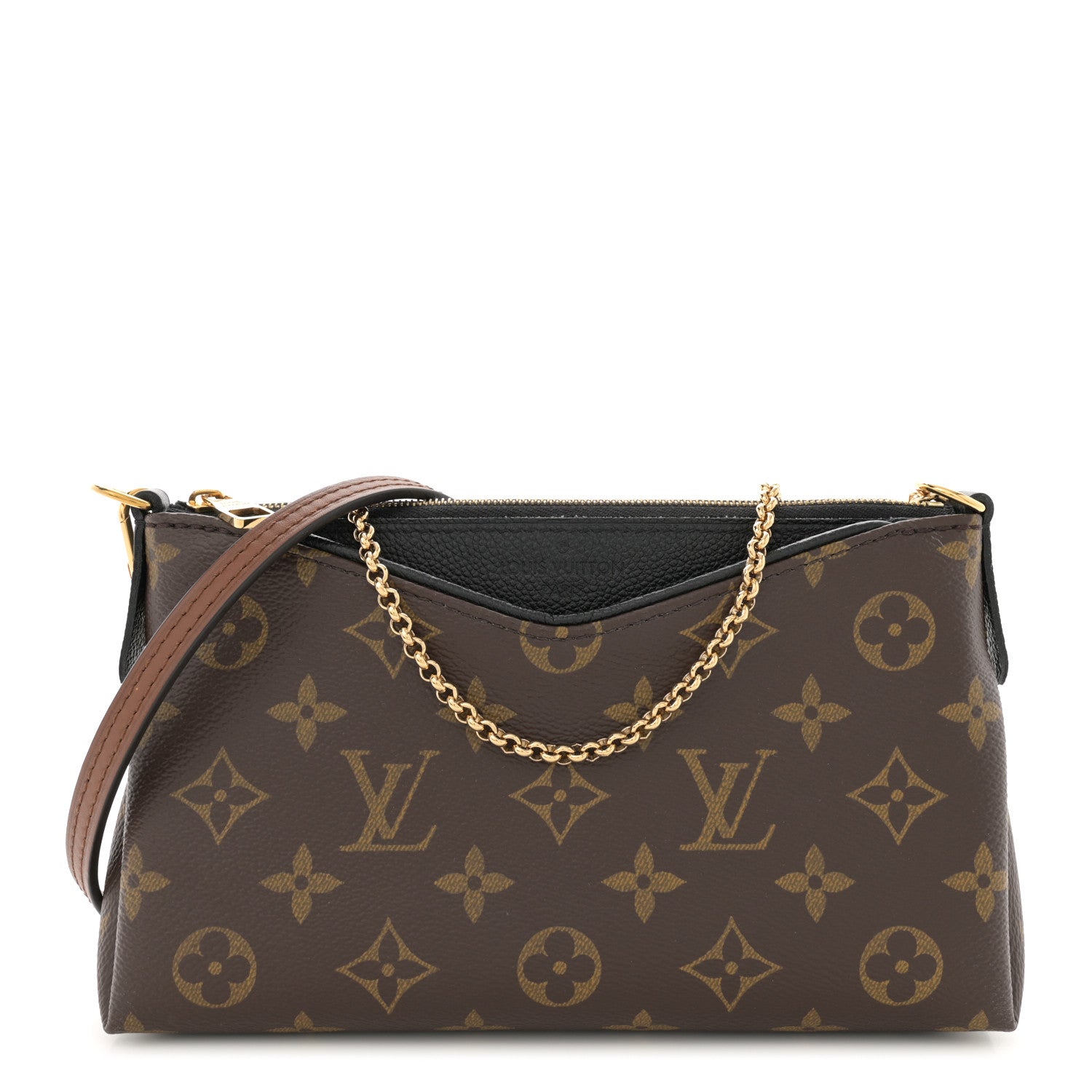 Louis Vuitton Monogram Pallas Clutch Black 1 of 11