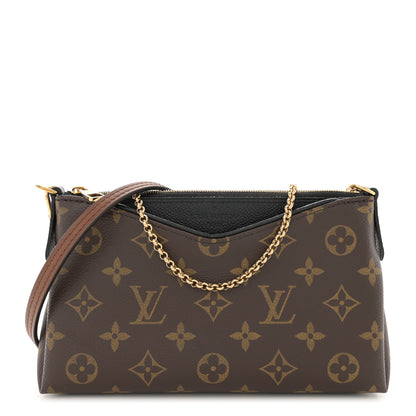 Louis Vuitton Monogram Pallas Clutch Black 1 of 11