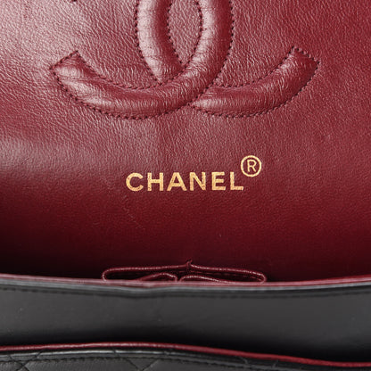 Chanel Lambskin Quilted Medium Double Flap Black 8 of 10