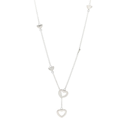 Tiffany Sterling Silver Heart Lariat Necklace 1 of 4