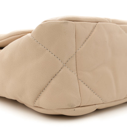 Chanel Lambskin Quilted Medium Chanel 19 Flap Beige 9 of 13