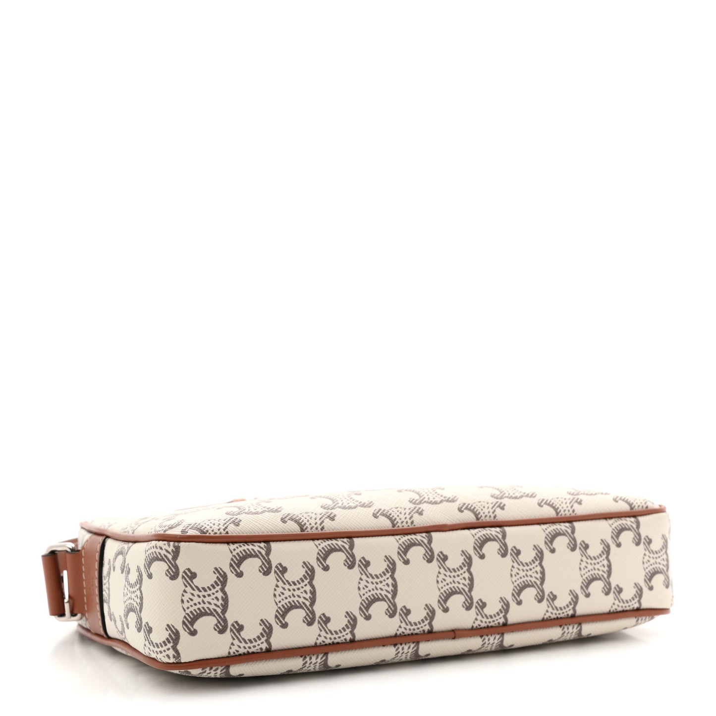 Triomphe Canvas Medium Messenger Bag Tan Ecru